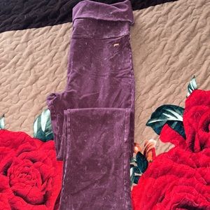 Victoria’s Secret pink performance cotton fold over yoga pants